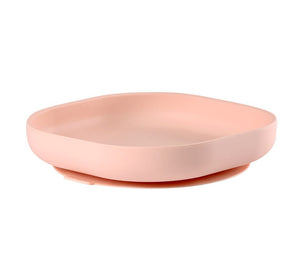 Beaba silicone suction plate pink